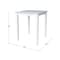 International Concepts Square Solid Wood Top Table, Counter Height, White, 30 W, 30 L, 36 in H, Wood, White K08-3030-36S - alternate 2